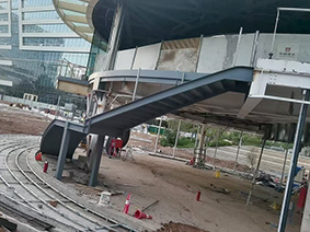 陕煤集团弧形钢楼梯