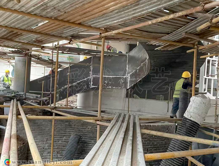 金茂幸福晓棠钢构旋转楼梯_2